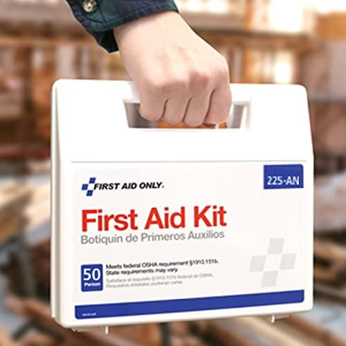 225-AN 50-Person OSHA-Compliant First Aid Kit, Emergency First Aid Kit for Office, Home, Car, and Worksites, 195 Pieces