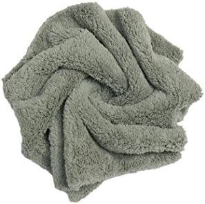 Microfiber Towels for Cars, Car Drying Wash Detailing Towel with Plush Edgeless Microfiber Cloth (Grey)