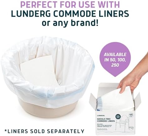Lavender Scented Super Absorbent Commode Pads - Value Pack 100 Pads