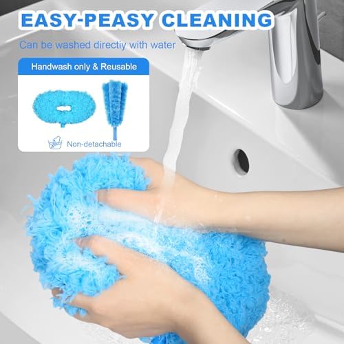 Ceiling Fan Cleaner Duster, Adjustable Microfiber Duster, Blue
