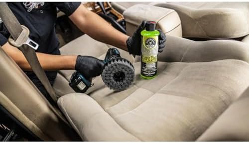 ACC506 Light Duty Spinner Multi-Surface Drill Brush Attachment (Fits Any Standard Drill - Power Scrubber Removes Stains & Gently Cleans Upholstery, Fabric and Carpet), Gray