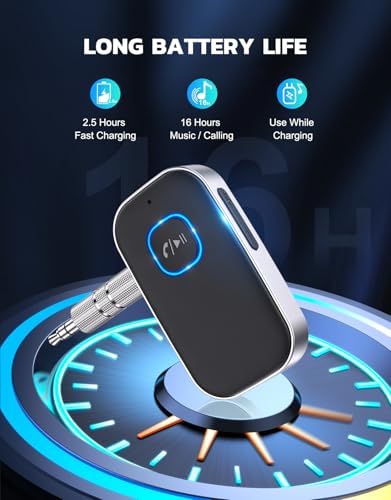 Bluetooth Receiver for Car, 3.5mm AUX Bluetooth Car Adapter