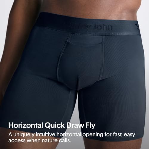 Tommy John Men's Second Skin 6" Mid-Length Boxer Brief Underwear