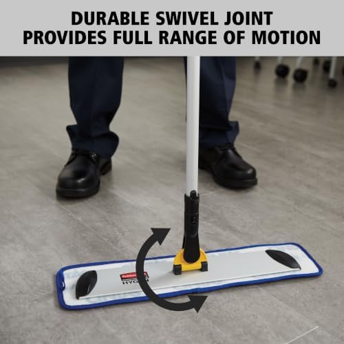 HYGEN Microfiber Quick-Connect Mop Frame 18 inch Silver for Janitorial/Professional/Industrial Cleaners for Heavy-Duty Floor Cleaning/Mopping/Dusting, Microfiber
