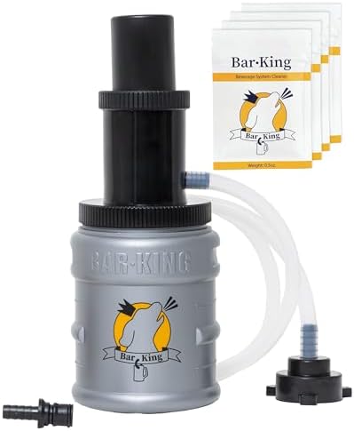 Quick-Connect Kegerator Beer Line Cleaning kit. Now Clean Your Beer Lines as Easily as Changing a Keg. (Includes Cleaning Powder)