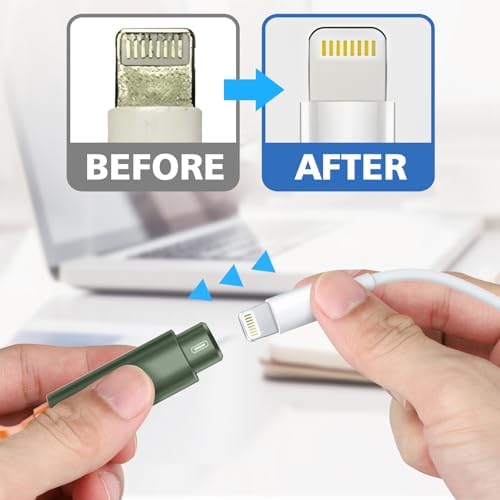IPhone Cleaning Kit for Charging Port Cleaner AirPod Phone, Army Green
