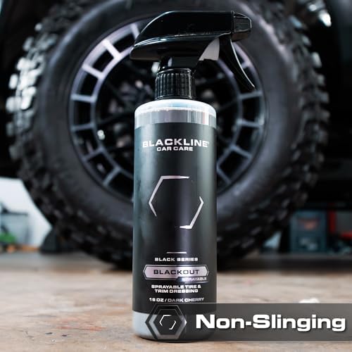 Blackout Sprayable Trim & Tire Dressing 16oz - No Sling, Satin