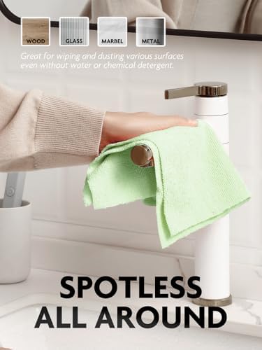 Microfiber Cleaning Cloth Roll- 75 Sheets, 12" x 12" (Green)
