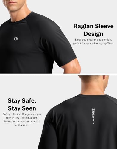 Men's Athletic Workout T-Shirts Moisture Wicking Running Shirts