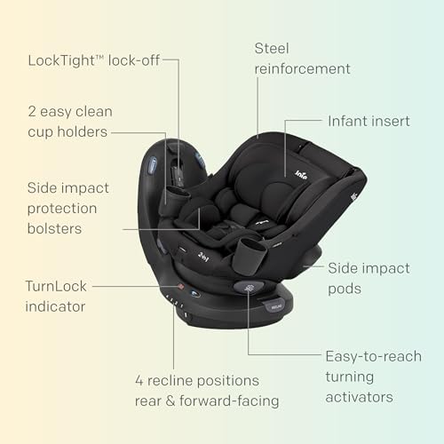Chili Spin SI 360 Rotating Convertible Car Seat, 2-in-1 Rear & Forward