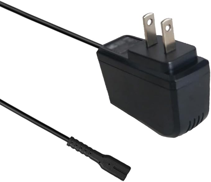 Charger for LABIGO Electric Spin Scrubber - 9V Adapter, Compatible with LABIGO Floor Scrubber LA1 Pro Model KS-2619, Replacement 2-pin Power Cable for Voweek VWS211 Replacement Adapter Power Cord 6Ft