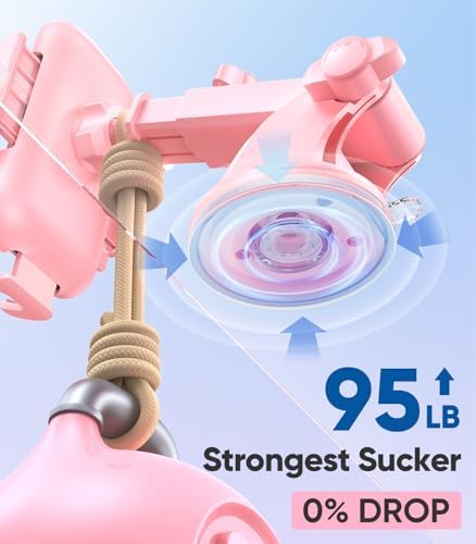 Stable Car Phone Holder [Upgraded Strongest Suction, Won't Break]