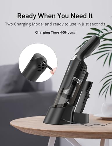 24Kpa Cordless Handheld Vacuum Cleaner, Portable, Pet & Car, Charging Dock