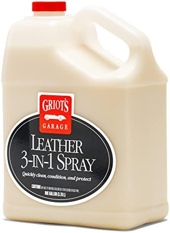 Leather 3-in-1 Spray, Cleaner and Conditioner for Leather and Vinyl, Car Seats and Vehicle Interior, Truck, RV, Boats, and Home, 10964, 1 Gallon