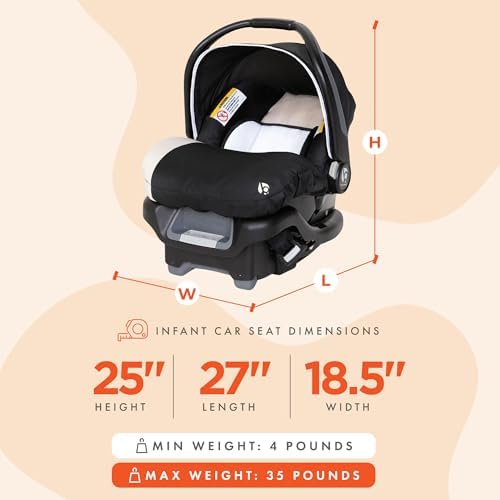 Ally Newborn Baby Infant Car Seat with Cover and Harness, Khaki