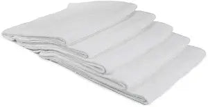 Autofiber Buffmaster Microfiber Polish and Buffing Towel - Pack of 5, White (16 inch x 16 inch , 400 GSM)