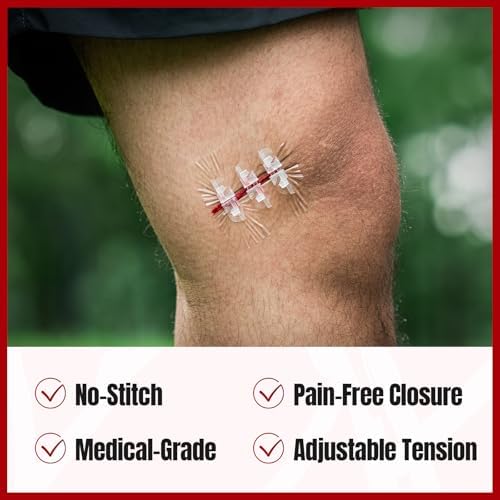 Wound Closure Kit with 3 Types Butterfly Bandages