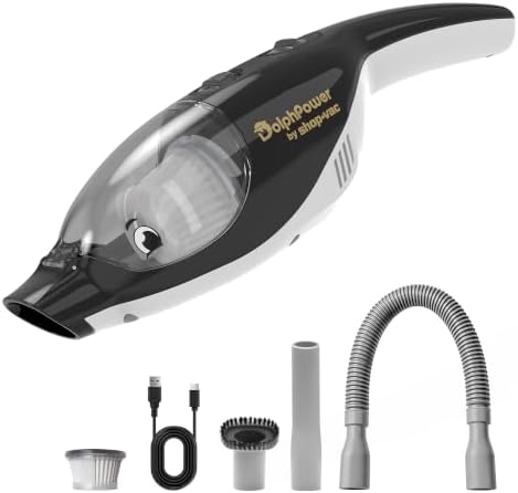 DolphPower Handheld Vacuum, 4500 Pa Cordless Mini Vacuum, Black