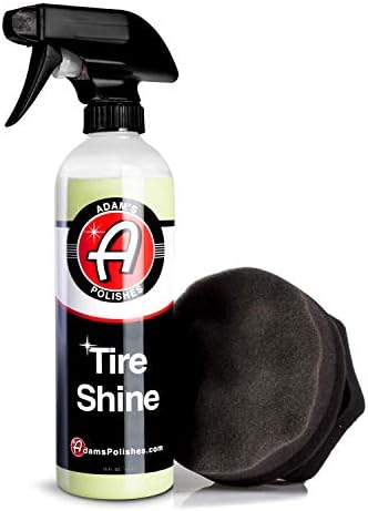 Tire Shine Combo - Spray Tire Dressing W/ SiO2 For Non Greasy Car Detailing | Use W/Tire Applicator After Tire Cleaner & Wheel Cleaner | Gives A Ceramic Coating Car Wax