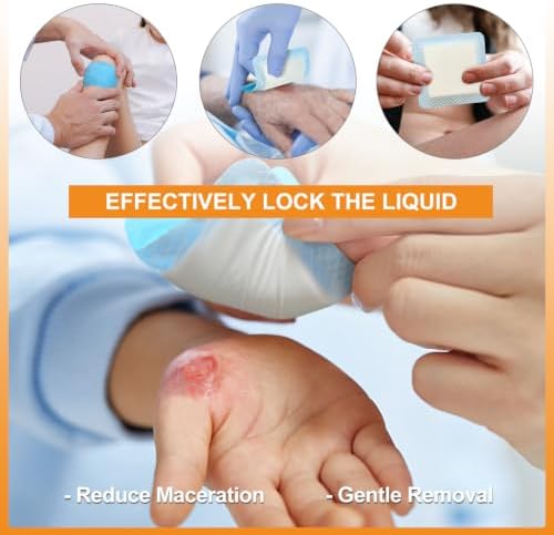 4" x 4" Super Absorbent Wound Dressing, 20 Pack, Non-Adhesive Pads