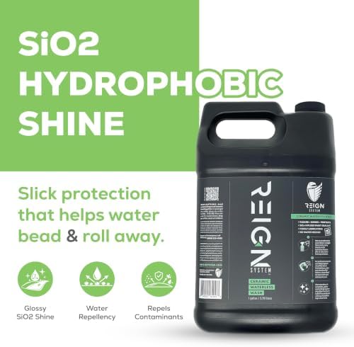 REIGN Ceramic Waterless Car Wash, SiO2 Protect & Shine, 1 Gallon Refill