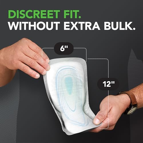 Depend Original Guards Incontinence Pads for Men, Maximum Absorbency, 52 ct