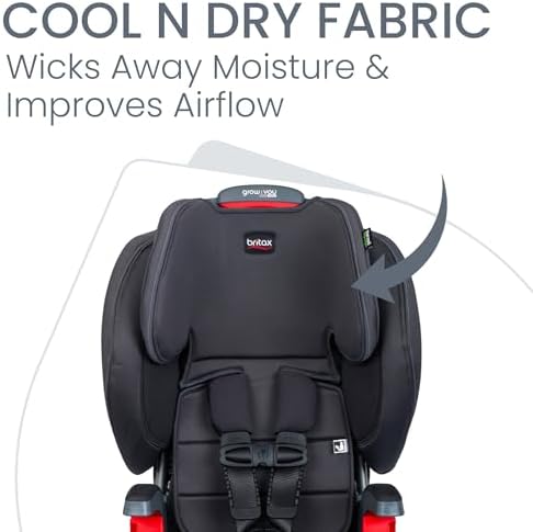 Britax Grow with You ClickTight Harness-2-Booster Car Seat, Cool N Dry - Cool Flow Moisture Wicking Fabric