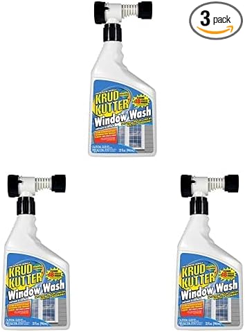 Krud Kutter WW32H4 Window Wash, 32 oz, Clear (Pack of 3)