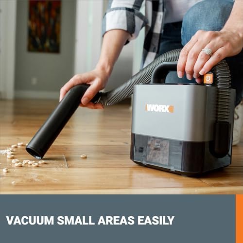 WORX Cordless Cube Vac Compact Vacuum, 20V, WX030L