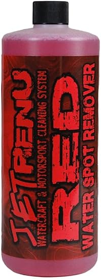Red Water Spot Remover - 32oz - Aggressively Removes Hard Water Spots - Ideal for Baked On Spots from Lake, Ocean, or Sp