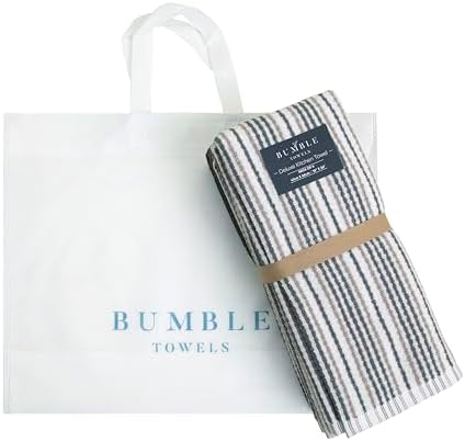Bumble Kitchen Towels 6 Pack 100% Cotton Dish Towels - 16"x26" - Grey