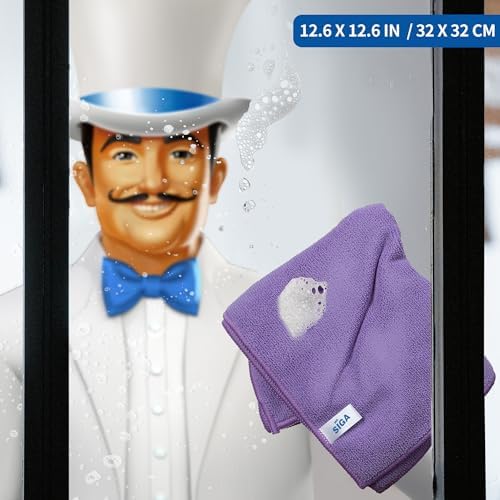 Microfiber Cleaning Cloths, Streak Free Microfiber Towels, 12 Pack