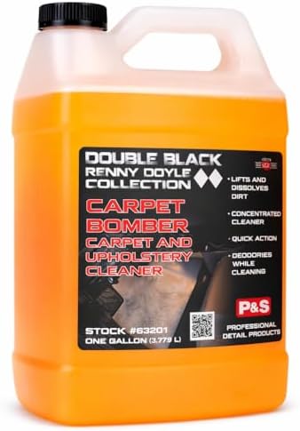 Carpet Bomber – Professional Upholstery Cleaner, Citrus-Based Formula, Removes Grease, Dirt & Odors, Highly Dilutable, Safe for Engines & Wheel Wells - 1 Gallon
