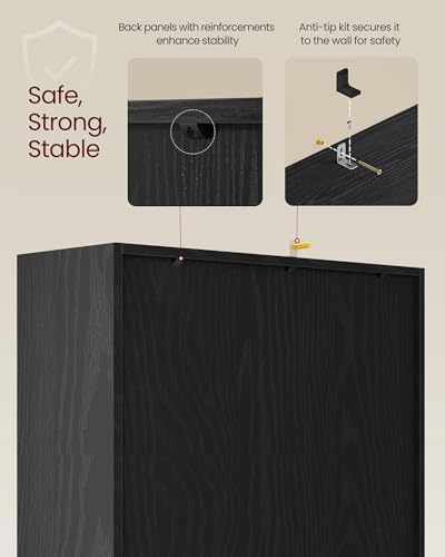 Bookshelf, 6 Cubes Storage Organizer, 25.8 x 9.4 x 38.7 Inches