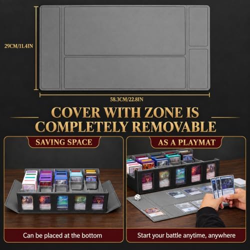 5 Row 3900+ Trading Card Storage Box with Commander Display