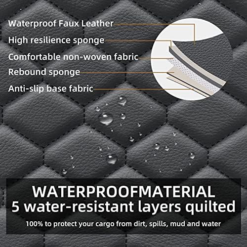 Leather Car Seat Covers Front 2PC Waterproof Universal Fit Black