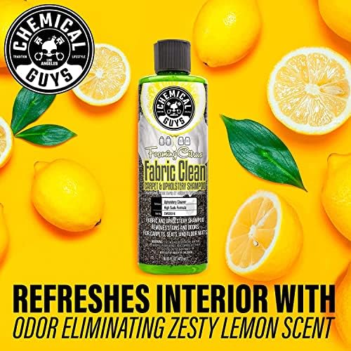 CWS2031602 Foaming Citrus Fabric Clean Carpet & Upholstery Shampoo & Odor Eliminator (Car Carpets, Seats & Floor Mats), Safe for Cars, Home, Office, & More, 16 fl oz, 2 Pack
