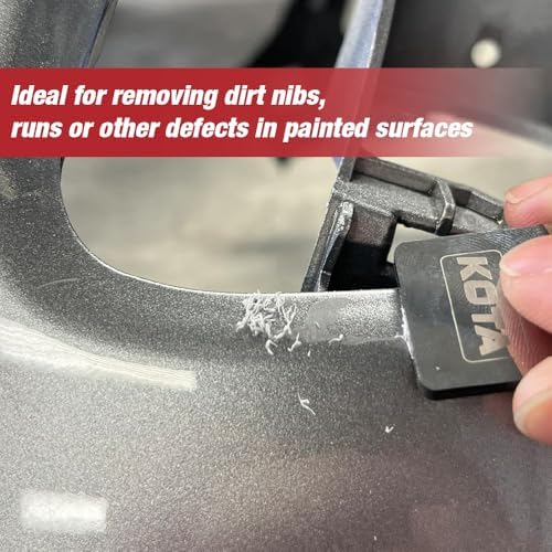 Tungsten Denibbing Tool – Paint Run Removal Block with Denibbing Blade for Dust Nibs, Drips, Sags, Overspray & Imperfections, 95095, – Pro Auto Body & Wood Finishing Tool