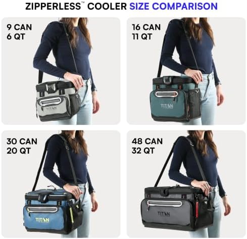 Titan by Arctic Zone Deep Freeze Cooler - Zipperless Hardbody Cooler - Deep Freeze Insulation, HardBody Liner, and SmartShelf