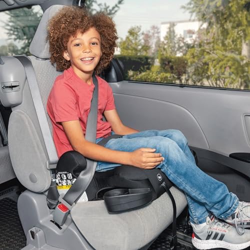 Diono Cambria 2 XL, Dual Latch Connectors, 2-in-1 Belt Positioning Booster Seat, High-Back to Backless Booster, Space and Room to Grow, 6 Headrest Positions, 8 Years 1 Booster Seat, Black
