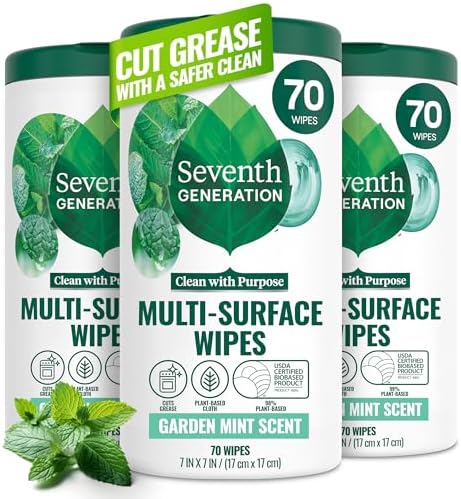 Multi-Surface Wipes, Garden Mint scent, 70 Wipes