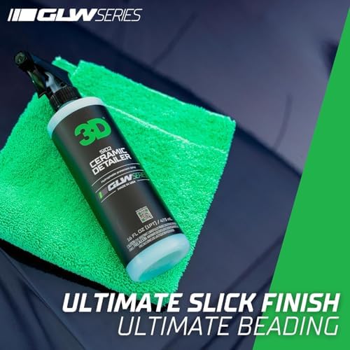 SiO2 Ceramic Detailer 1 Gallon – Quick Detailer with Advanced SiO2 Polymers – Hydrophobic Protection, UV Defense, High Gloss Finish, Ceramic Coating Booster – Professional Car Care – Made in USA