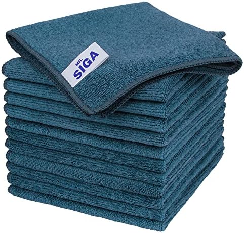 Microfiber Cleaning Cloths, Streak Free Microfiber Towels, 12 Pack