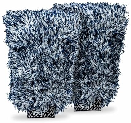 The Dually Dual-Fiber Wet-Dry Microfiber Wash Mitt, 2 Pack