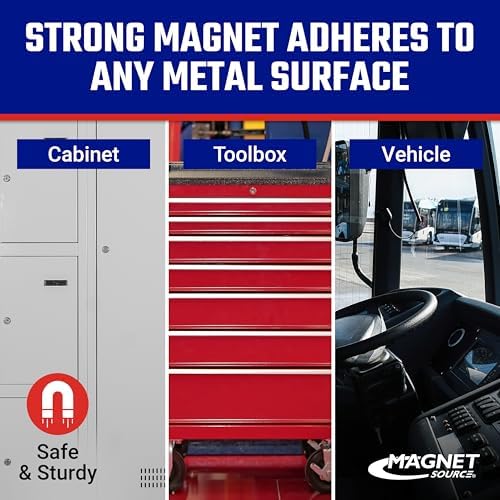 Magnetic Cup Holder - Caddy for Bottles, Glasses, and Cans - Fits on Fridge, Lawnmower, Forklift, Cart, or Ladder - Heavy-Duty Magnet