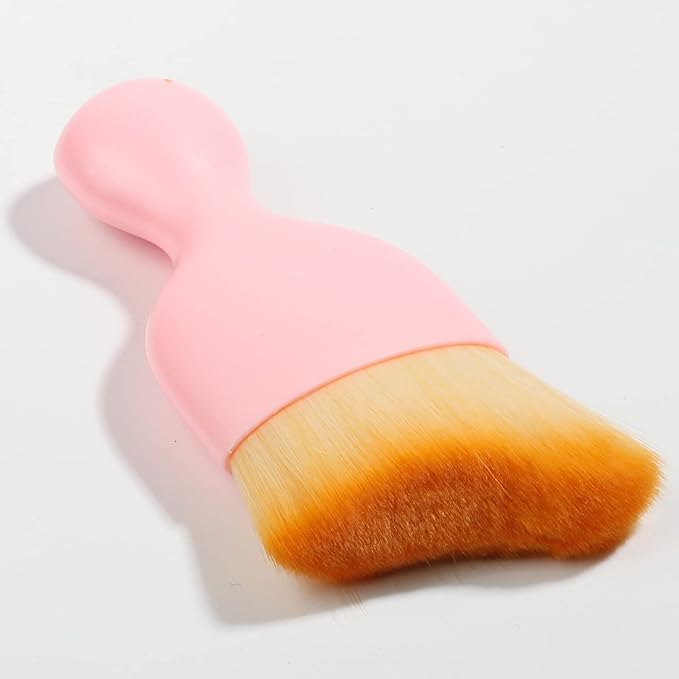 AOCISKA Car Interior Detailing Brush,Soft Bristle Cleaning Brush Car Detailing Brush Dusting Brush,Car Interior Cleaning Tool,Auto Detail Brush Car Dash Duster Brush (Pink with Cap)