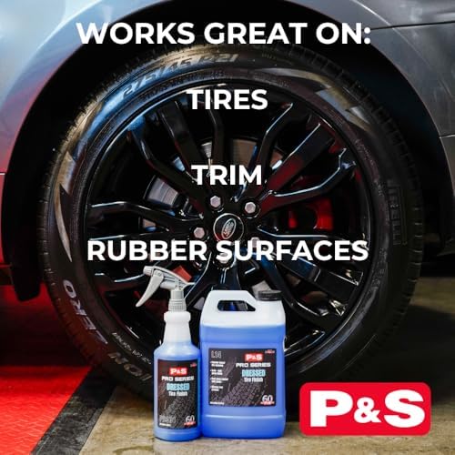 Dressed Tire Finish - Water-Based, High-Gloss Tire Dressing for a Clean, Satin Shine - 1 Gallon