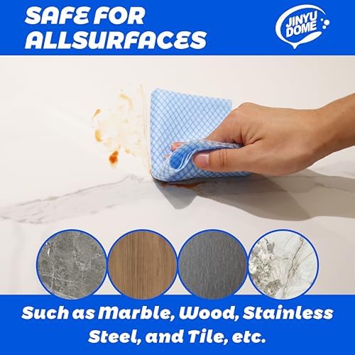 Reusable J Cloths, Disposable Kitchen Cleaning Cloths Dish Towels Dish Cloth Reusable Cloths for Kitchen, Bathroom, Household Cleaning (Blue & Green 100 Pack)