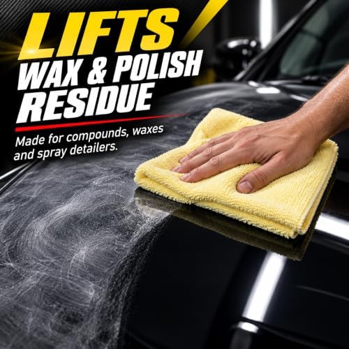 Supreme Shine Microfiber Towels, 16x24 in, 3 Packs of 3, 9 Total