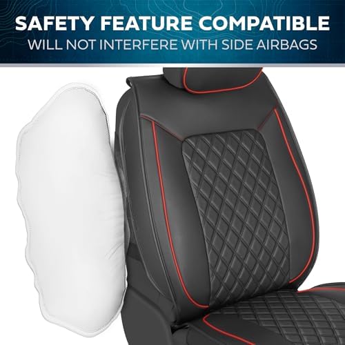 TrimLine Crimson Napa Leather Seat Covers for Cars & SUVs